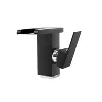 Exel Waterfall Basin Mixer - Matt Black